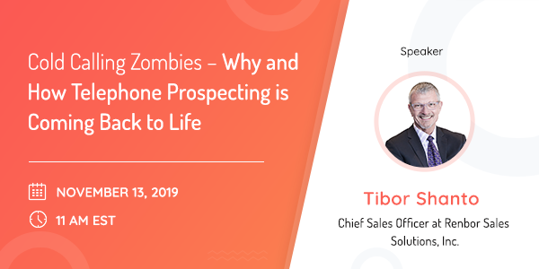 Cold Calling Zombies - Why and How telephone prospecting is Coming Back in Life webinar Thumbnail